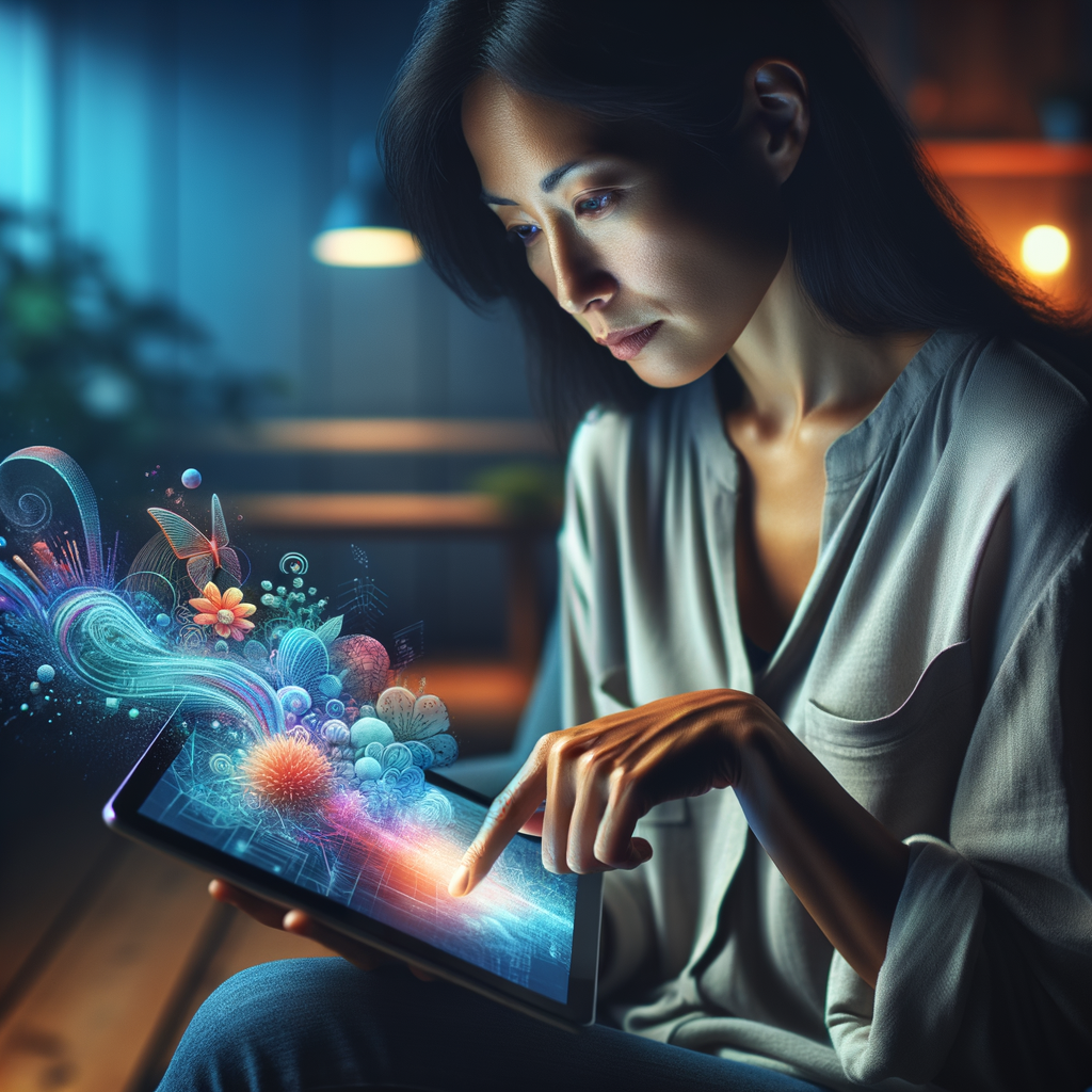 AI技術が進化する時代において、読書が不可欠であることを視覚的に表現。Kindleで電子書籍を読む人が、AI関連の情報を吸収している様子を表しています。