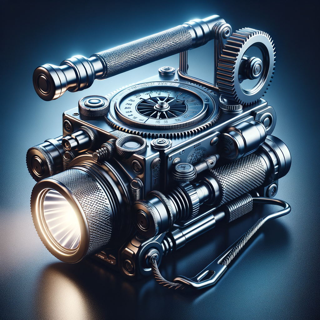 手回し充電式のラジオとLED懐中電灯が並んでいるイメージ。災害時に役立つ情報収集と照明の確保を象徴する。