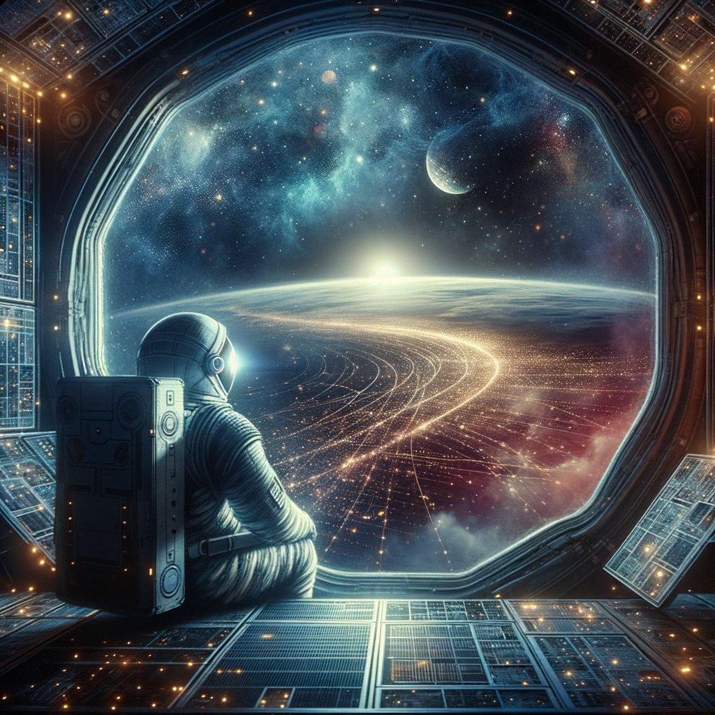 『プロジェクト・ヘイル・メアリー』の宇宙での孤独な戦いを表現。絶望的な状況下で科学的知識を頼りに危機に立ち向かう主人公の姿を描写。