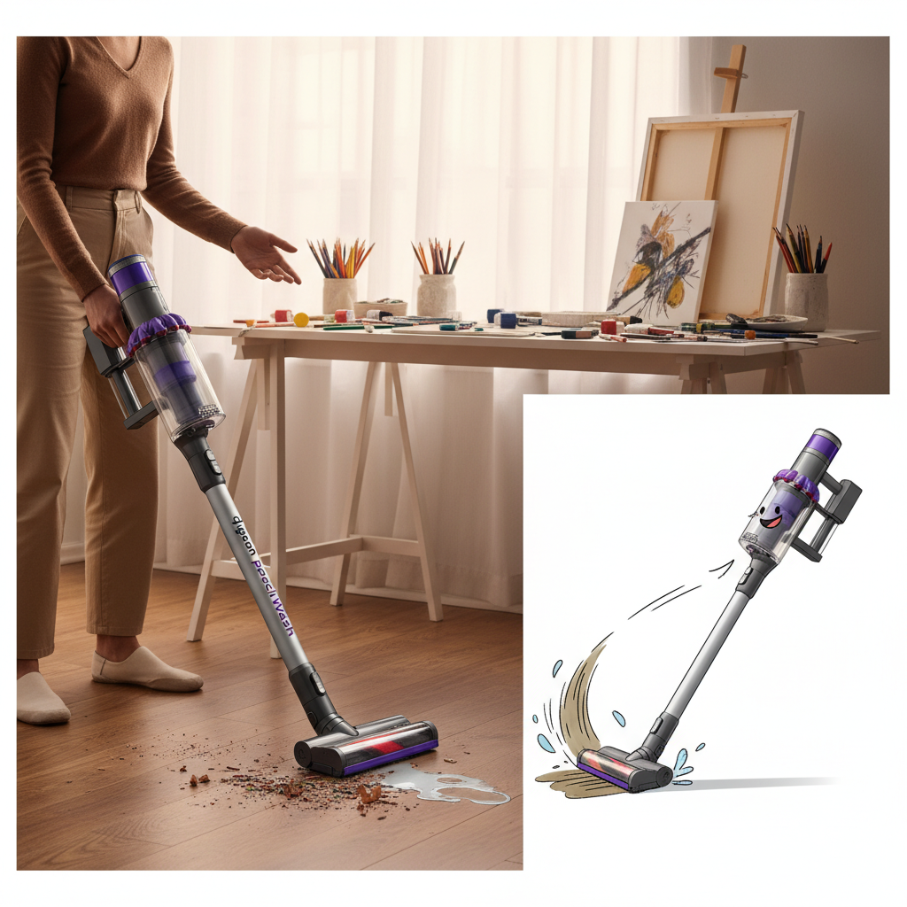 Dyson PencilWashは買いの実利用シーンを表すイメージ